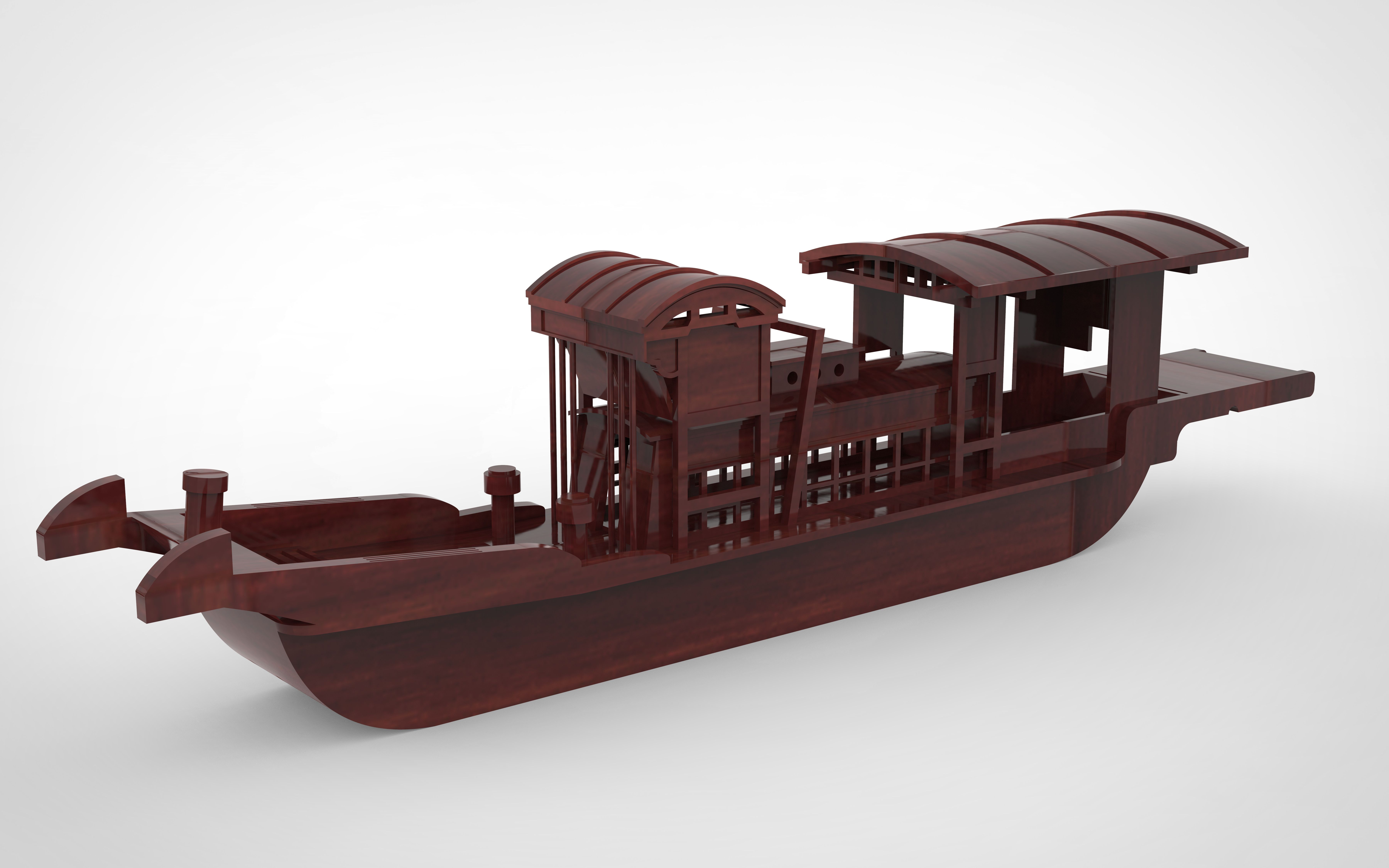 南湖红船模型制作图纸图片