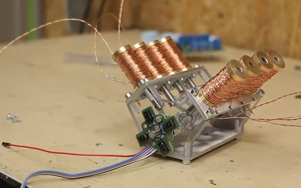 diy制作更快更强大的v8电磁引擎发动机