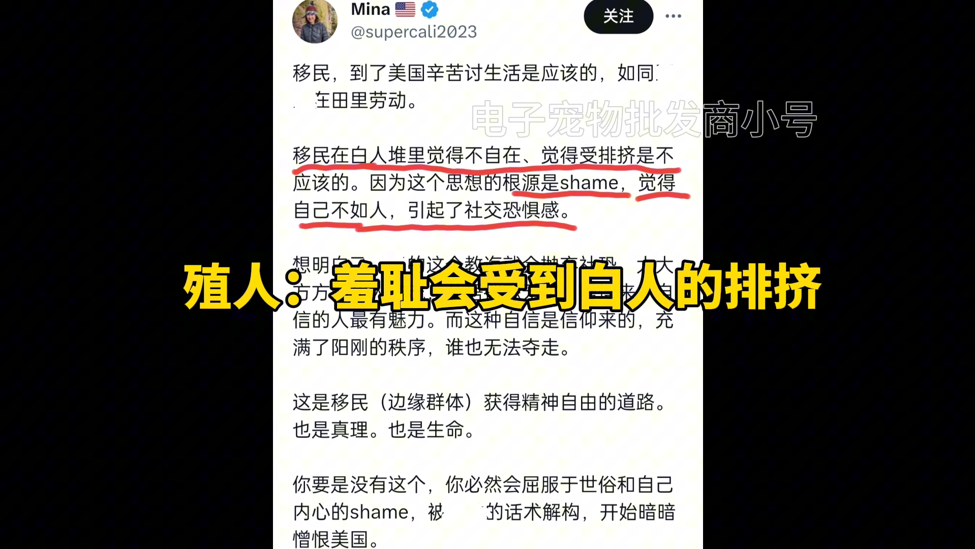 殖人:羞耻会受到白人的排挤-账号已注销-账号已注销-哔哩哔哩视频