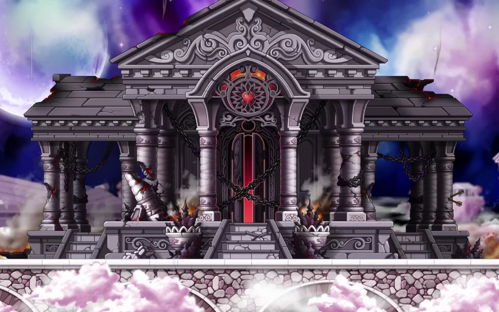 【动态壁纸】冒险岛bgm:final fight - 时间神殿前狼藉的空地