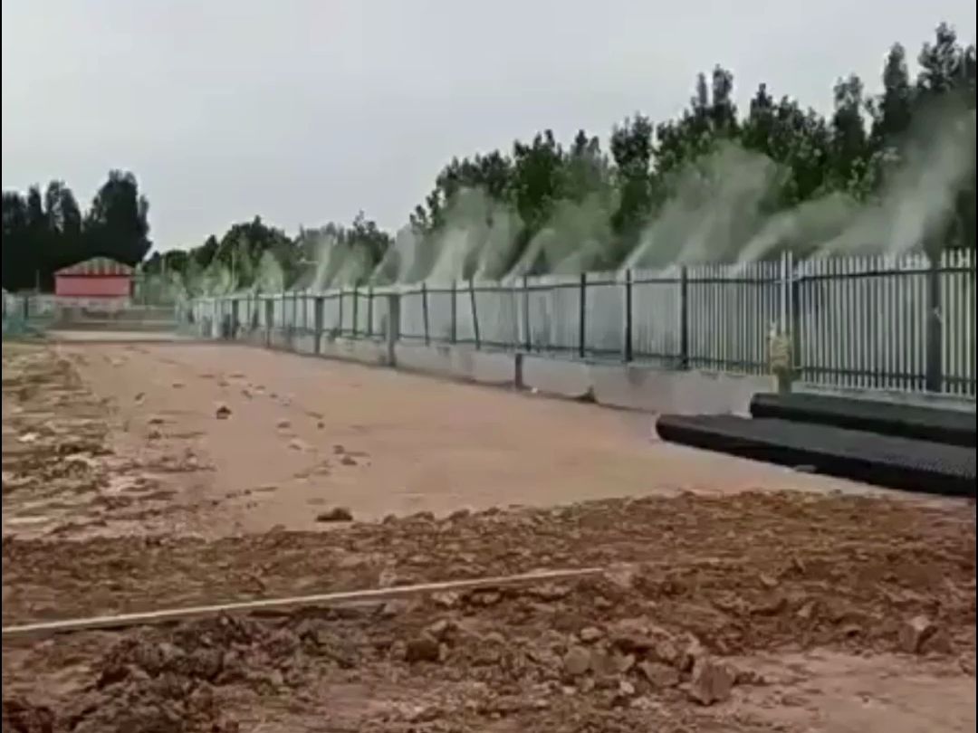 工地围墙防尘喷雾装置 苏州建筑工程围挡喷淋系统