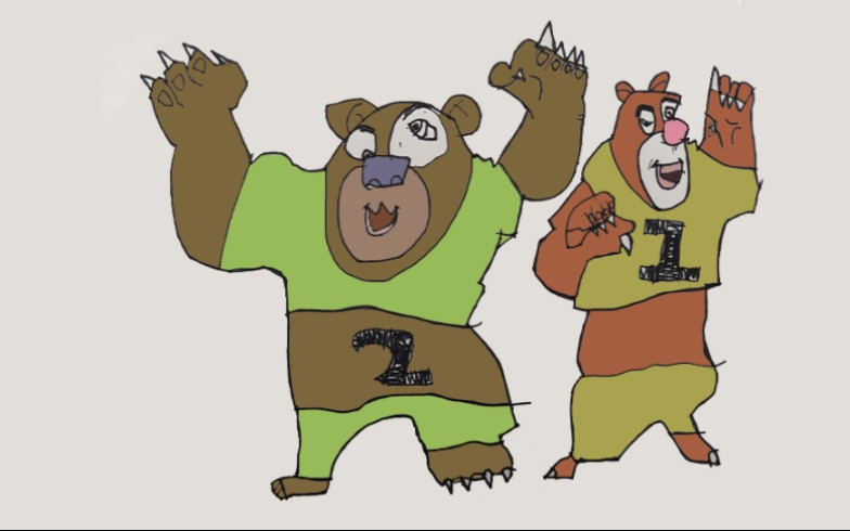 熊大熊二运动会造型