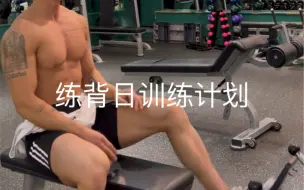 Descargar video: 健身房练背日打卡训练计划，背部肌肉锻炼