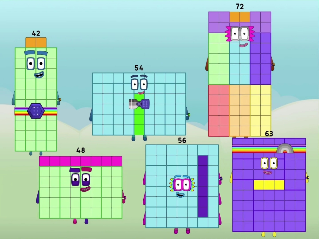 [图]【搬运】Numberblocks  Band 但只有印尼语Numberblocks官方新做的数字（42-72）（目前没有出，但是疑似泄露）