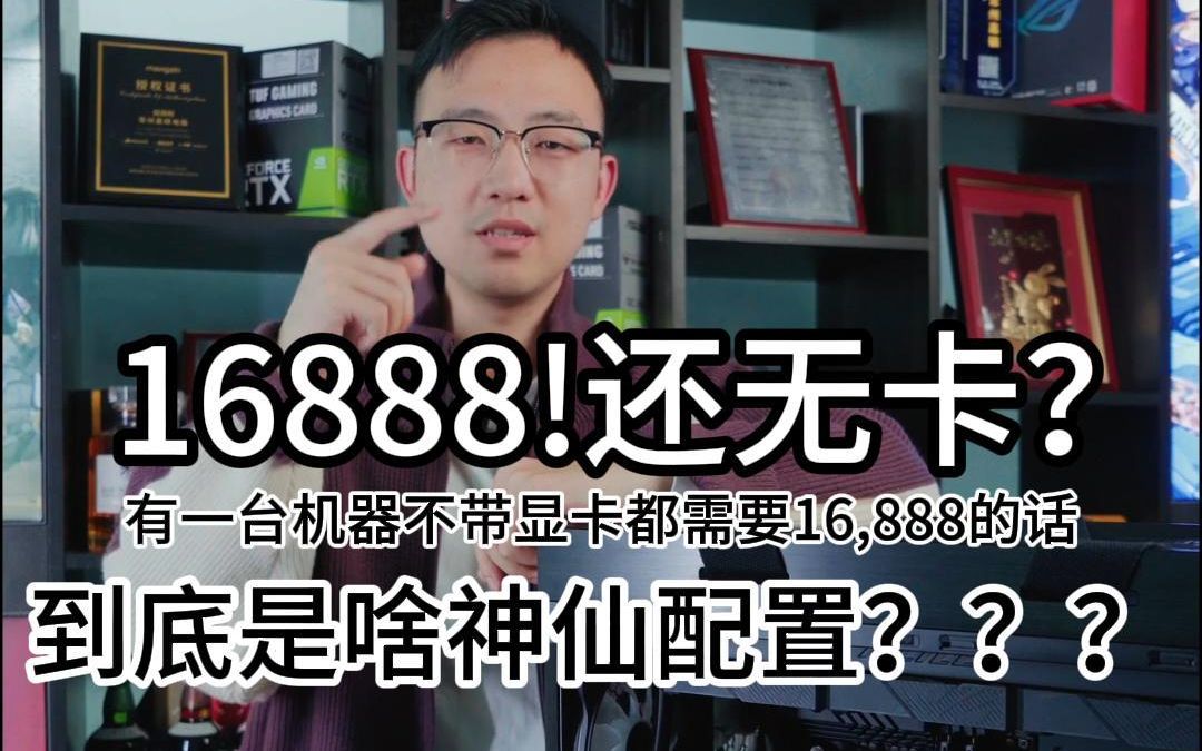 16888无卡配置,你肯定没见过!哔哩哔哩bilibili