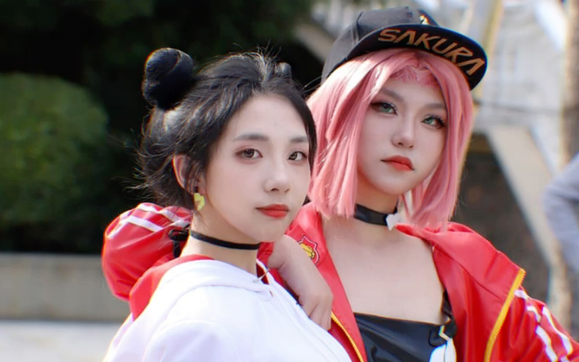 【cos正片】火影女团的天天和小樱来啦!_哔哩哔哩_bilibili