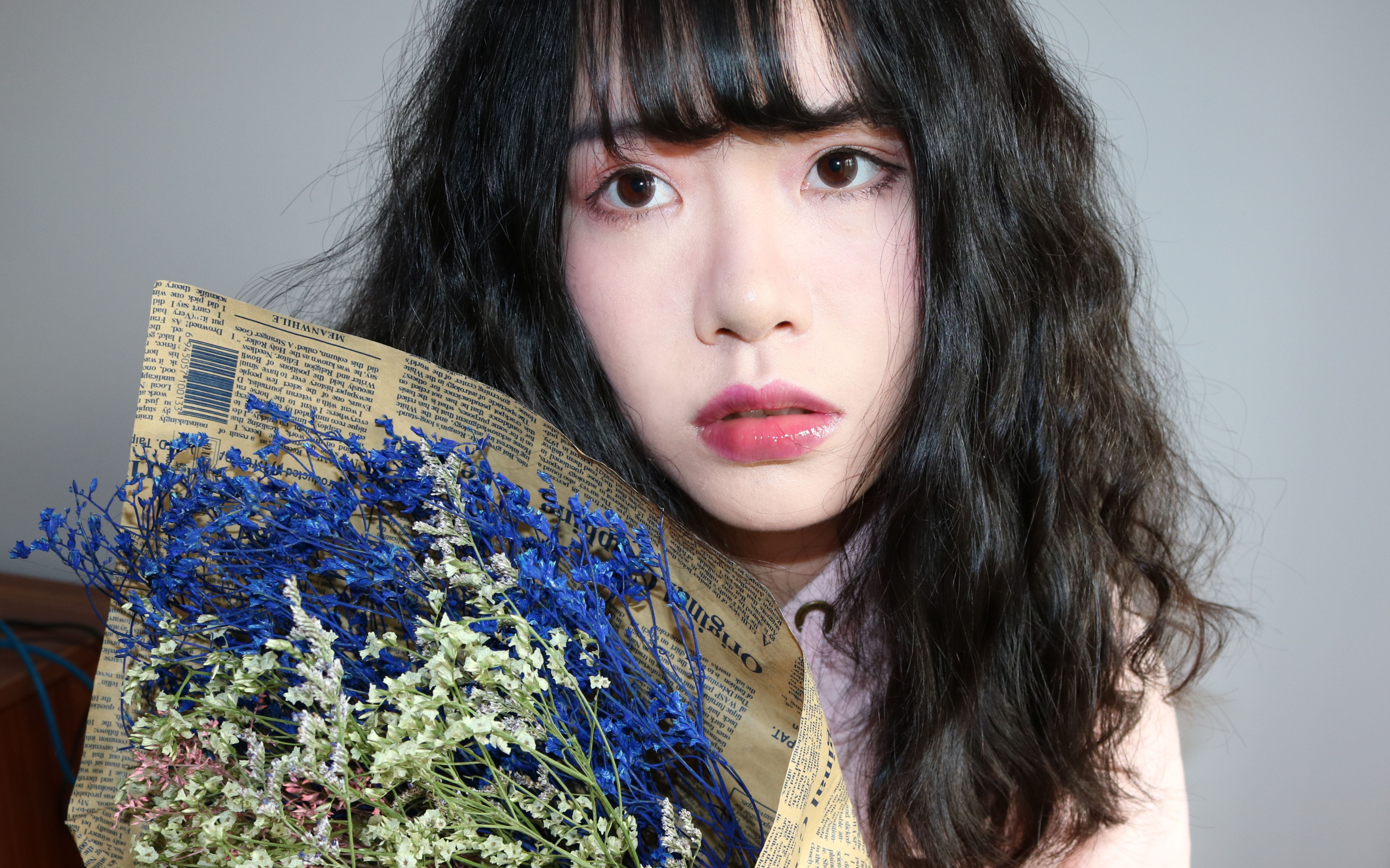 粉色比较可爱春天感的妆容