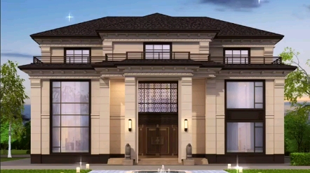 新中式两层半,建房地址河北廊坊,需要定制设计