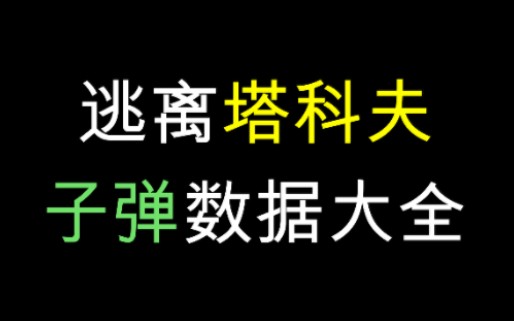 [图]逃离塔科夫子弹数据大全【逃离塔科夫】【游戏数据分享】