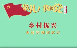 Video herunterladen: 《敬礼！我的党》第九十九集：乡村振兴