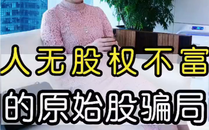 人无股权不富的原始股骗局哔哩哔哩bilibili