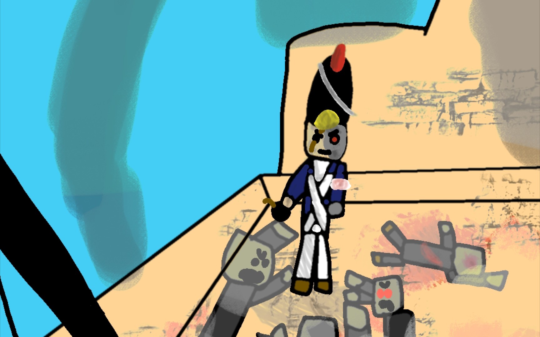 孤军奋战的法兰西工兵