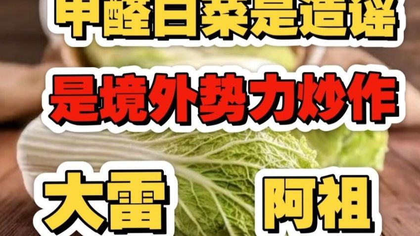 合订本tv之甲醛白菜是境外势力