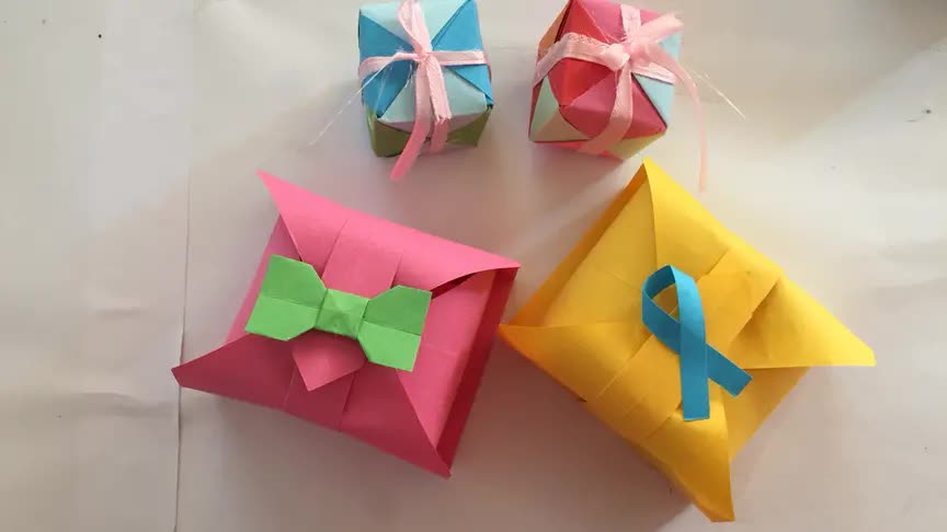 折纸收纳盒,1张纸,不用剪刀,不用胶,盲盒也能放进去哦