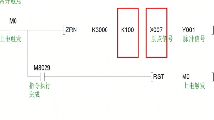 三菱plc zrn回原点指令
