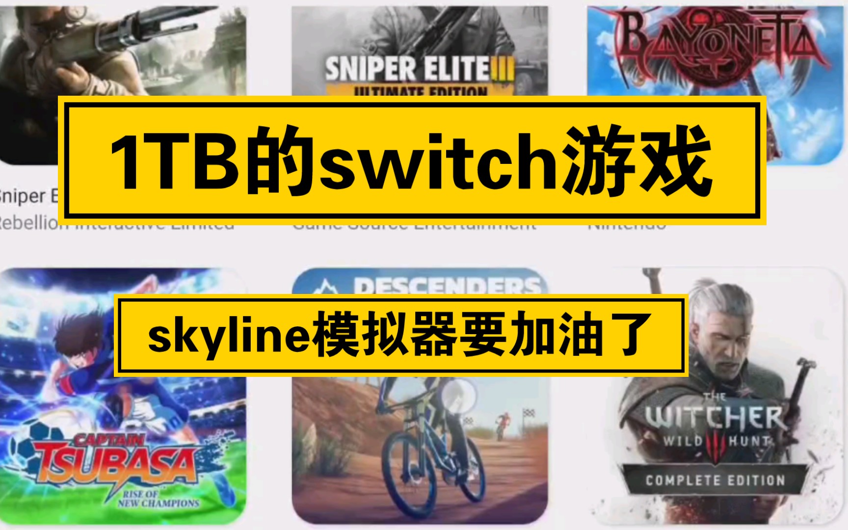 [图]1TB的switch大型游戏☞skyline模拟器能运行几个？