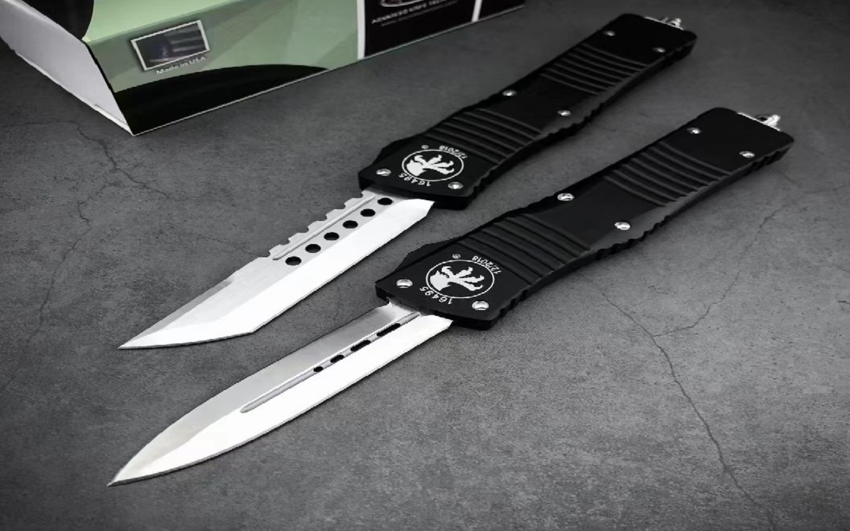 微技术地狱直出跳刀黑柄双峰 d2钢刀_哔哩哔哩_bilibili