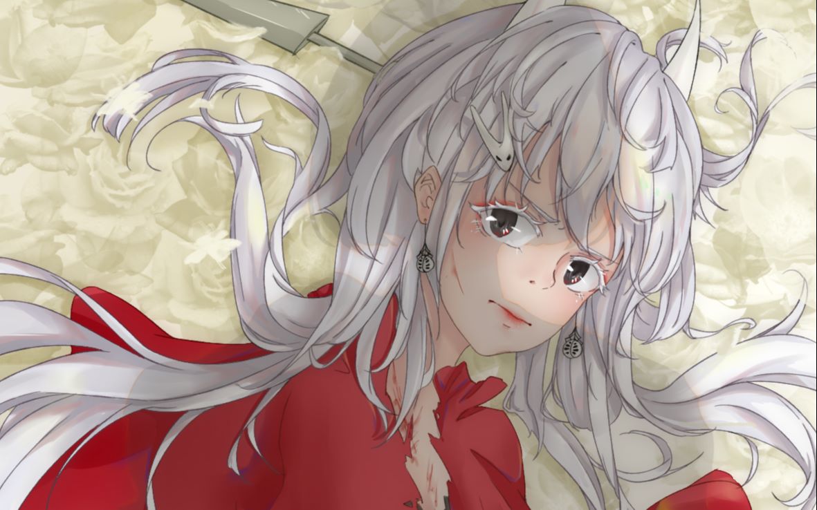 空洞骑士绘画录屏小姐姐战损拟人