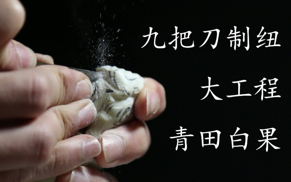 【印钮雕刻】顶级青田白果 洗象纽 制作繁复多处镂空 石好工佳哔哩哔哩bilibili