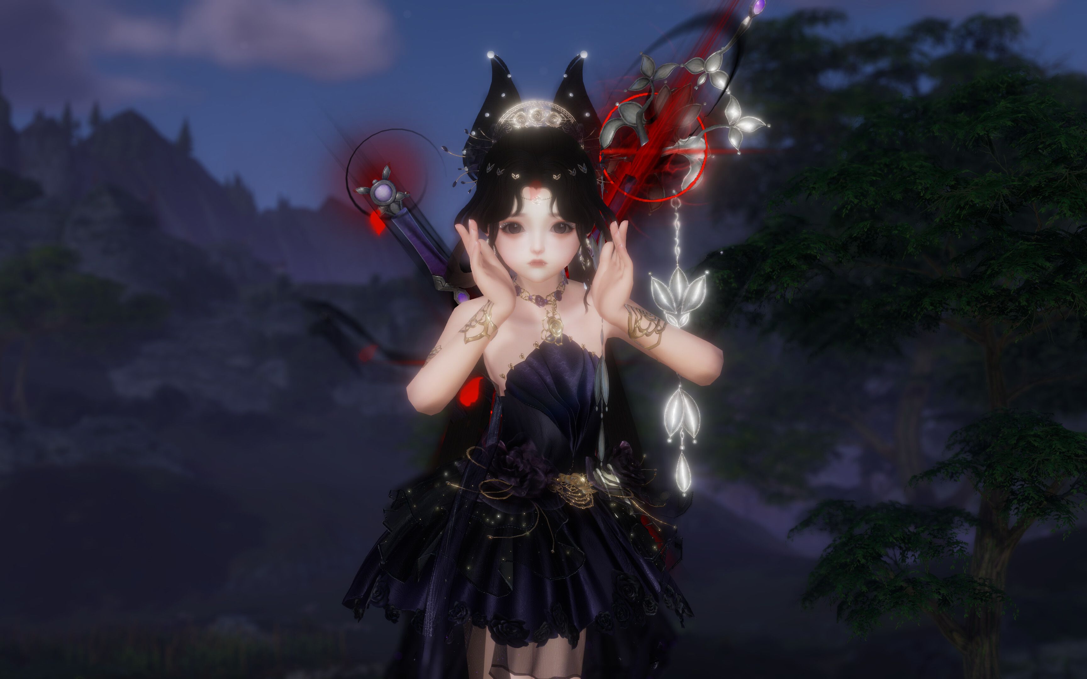 剑网3秀萝实装同人【幽馥引·玄】