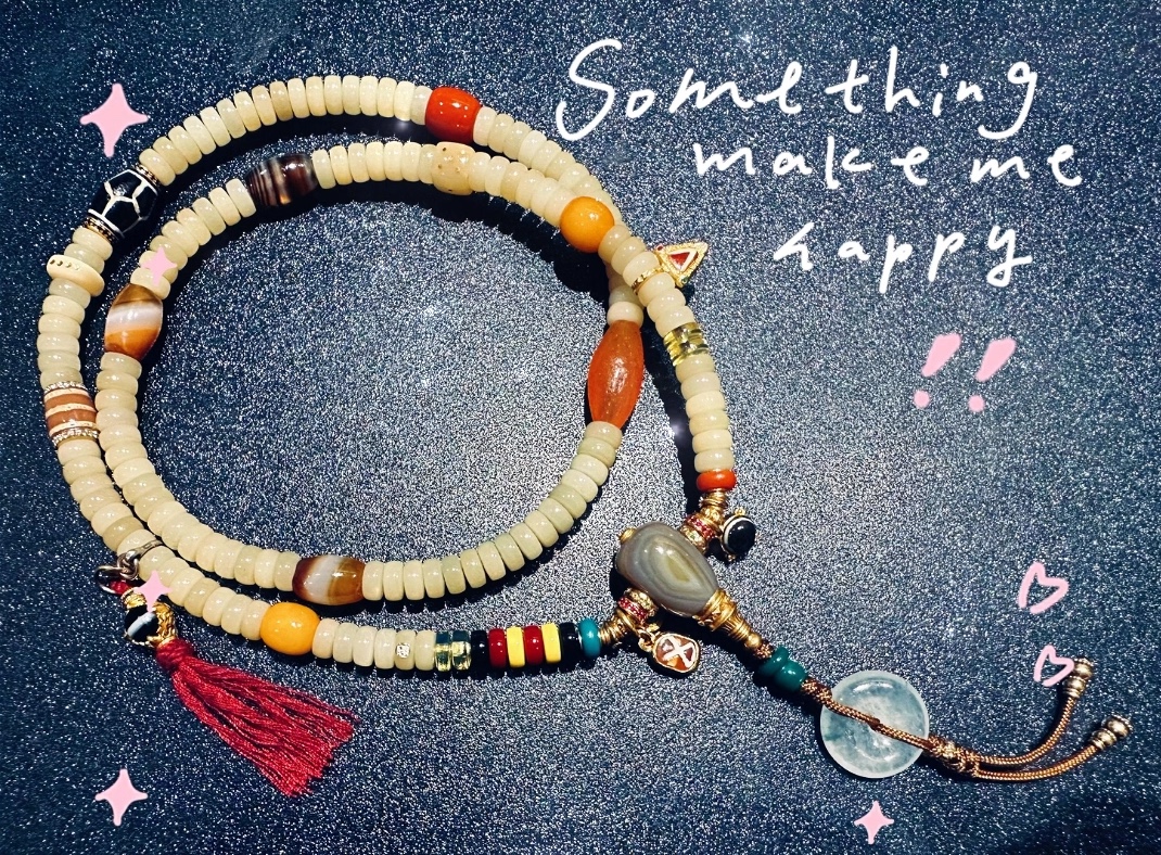 diy驼骨108,古珠之美