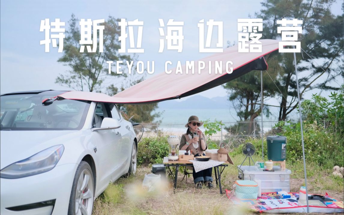 [图]特斯拉纯电野外海边单人露营TEYOU Solo Camping