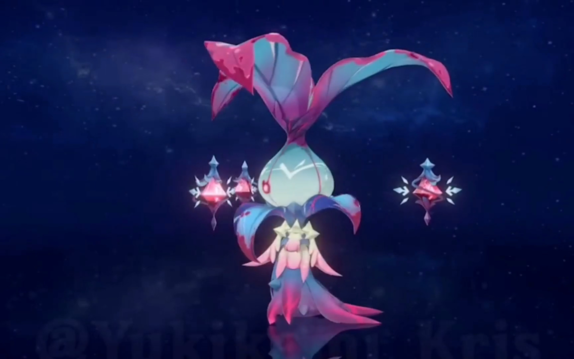 测试服骗骗花王外观和技能展示 一斗和骗骗花实战演示 原神