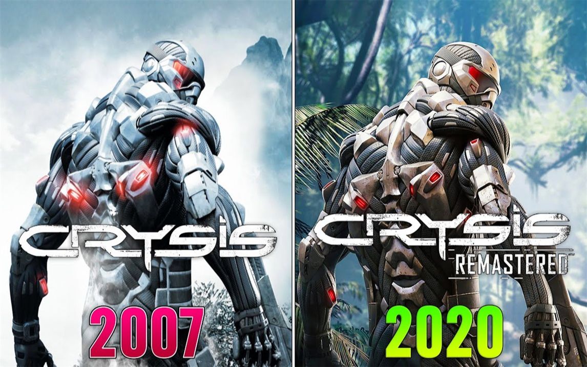 [图]《孤岛危机1》原版（2007年）vs Remastered（2020年） 游戏画面对比 4K视频