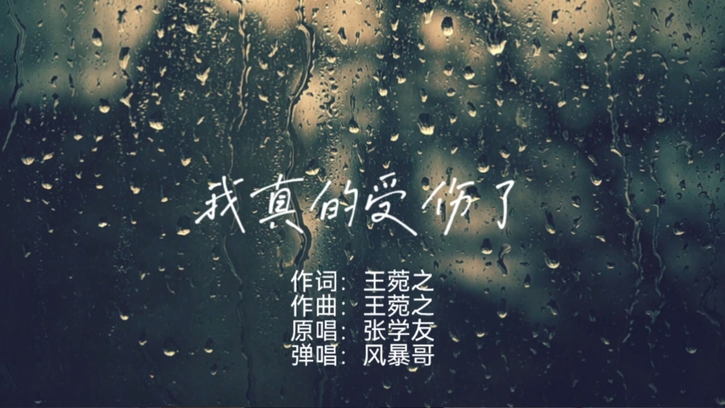 我真的受伤了 吉他弹唱 风暴哥