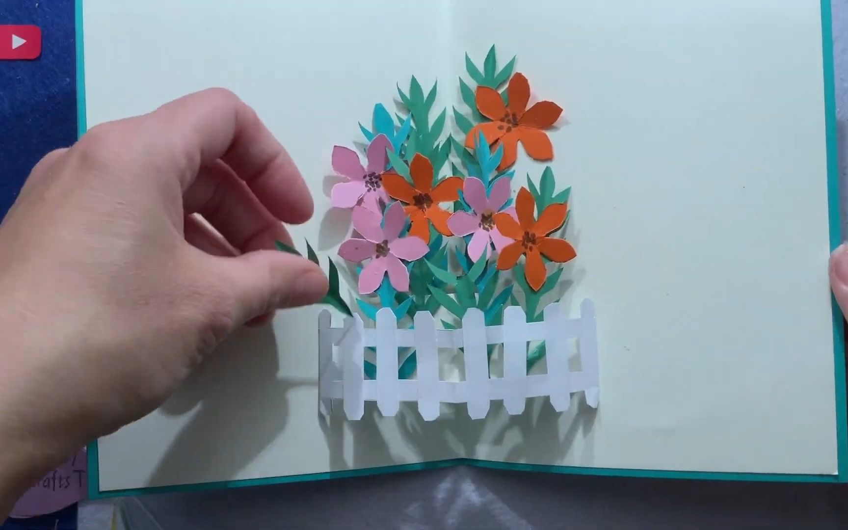 卡纸手工制作花园立体图片