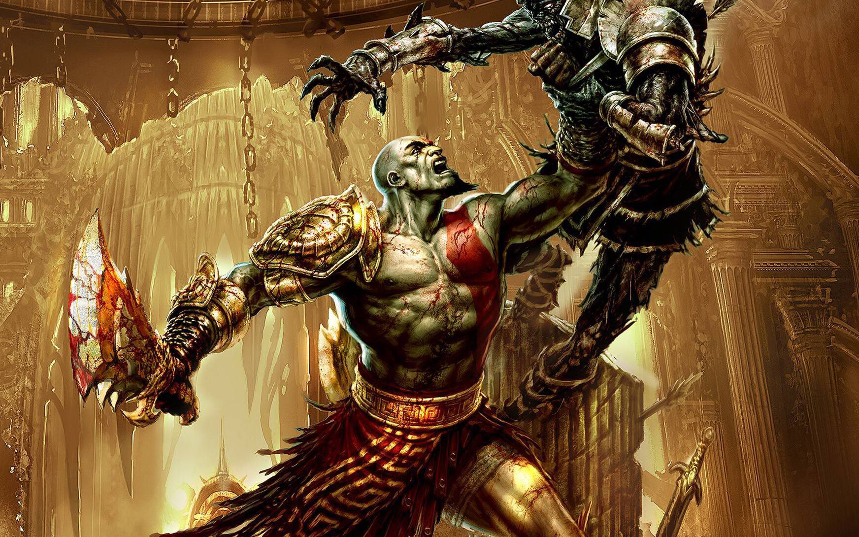 【真· 开幕雷击】战神3 海皇波塞冬 最壮观的一场开局boss战_哔哩