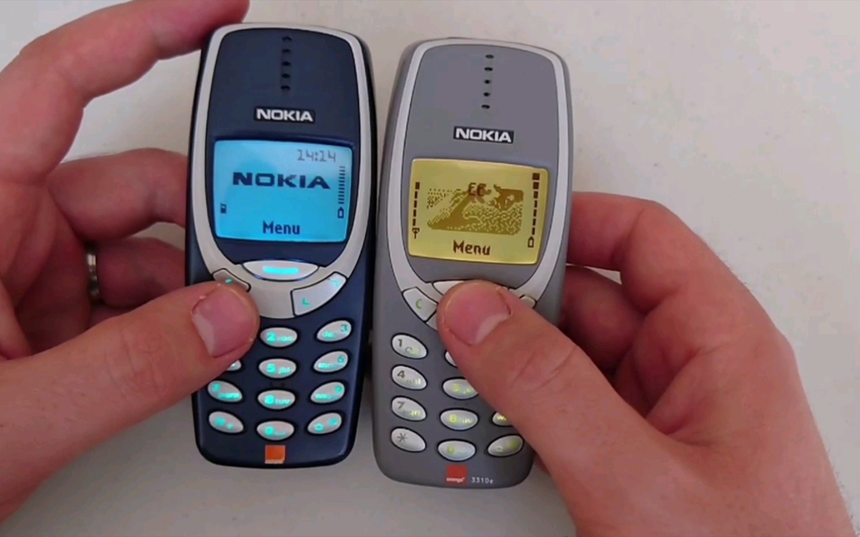 手机考古 千禧年的时尚手机诺基亚3310 欧版试玩 菜单和游戏