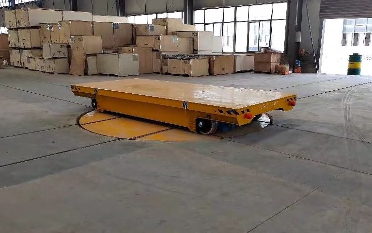 工厂十字轨道换轨旋转台,工业机械电动转盘