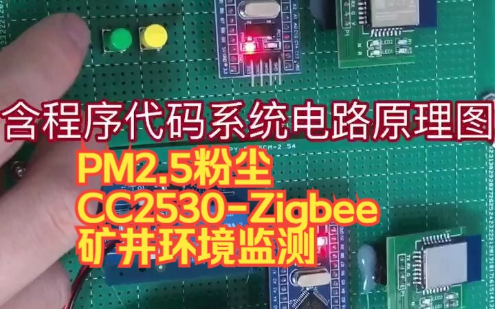 【Zigbee毕设新款】基于CC2530+STM32 粉尘PM2.5矿井环境监测定制设计哔哩哔哩bilibili