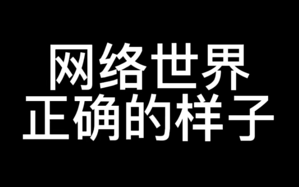 这才是网络世界正确的样子!!!!!哔哩哔哩bilibili