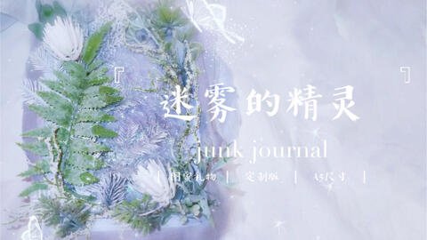 junk journal第四本【迷雾的精灵】闺蜜定制本_哔哩哔哩_bilibili