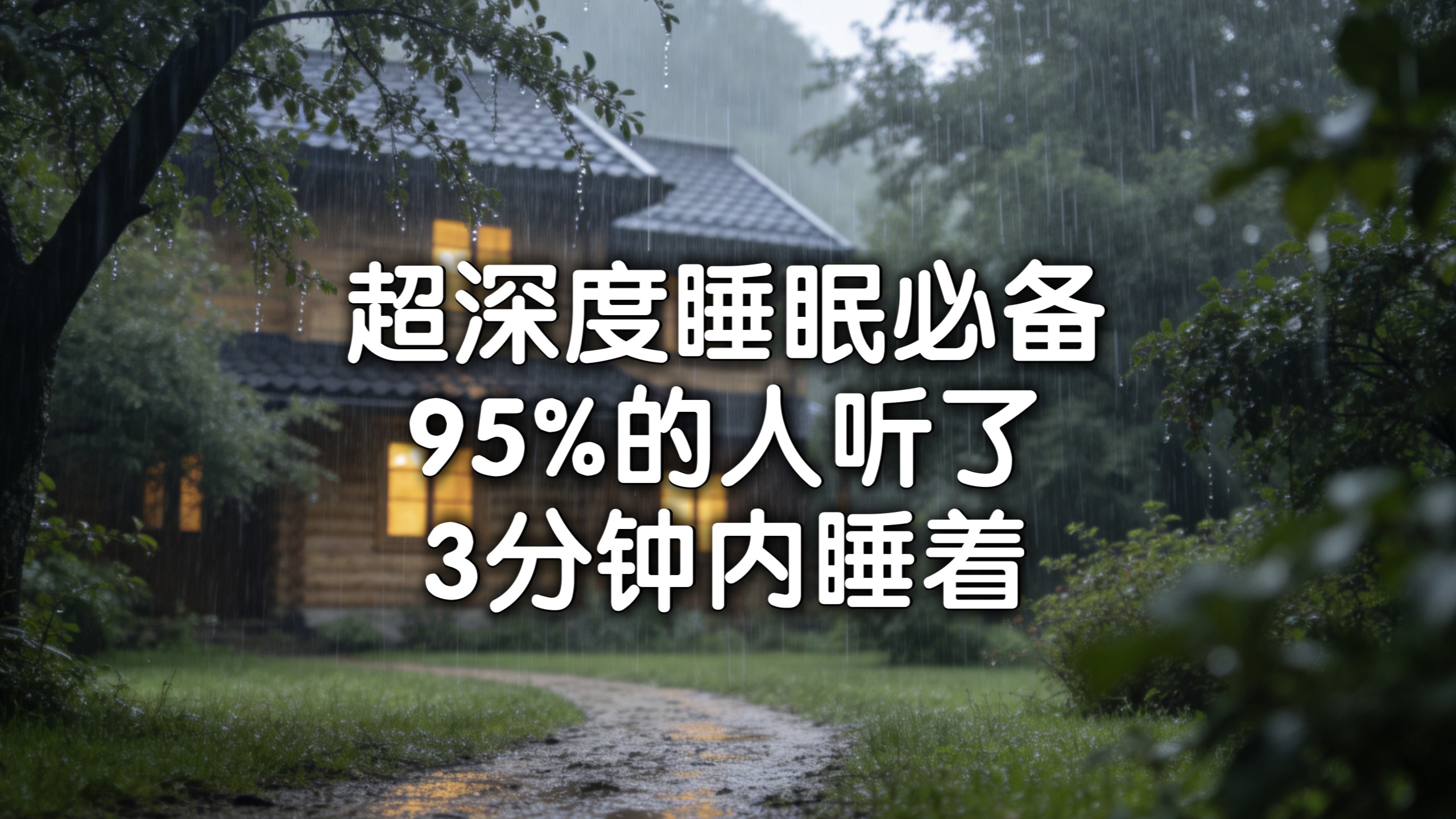 【雨声助眠】世界公认最适合睡觉的雨声频率Ⅰ自然雨声白噪音Ⅰ放松解压Ⅰ深度睡眠必备Ⅰ减压疗愈身心Ⅰ冥想背景音Ⅰ学习自习阅读Ⅰ治愈失眠催眠引导入睡Ⅰ真实雨声Ⅰ氛围感