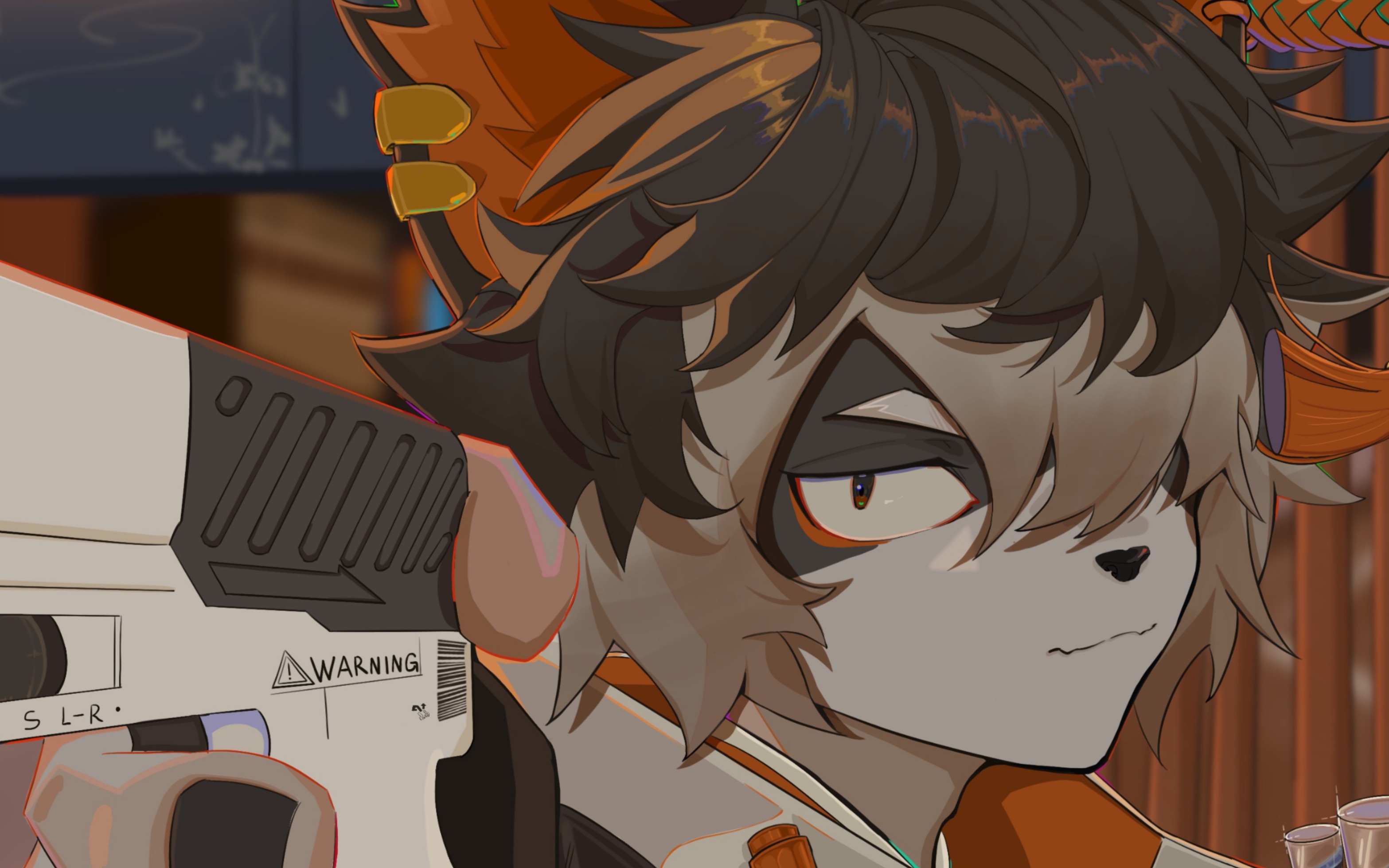 【procreate】绘画过程 《枪杀》(明日方舟阿同人)_哔哩哔哩_bilibili