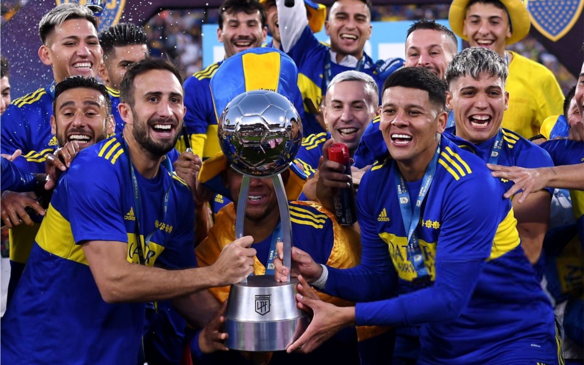 阿根廷职业联赛杯决赛博卡青年3:0蒂格雷比赛进球集锦 颁奖典礼_哔哩