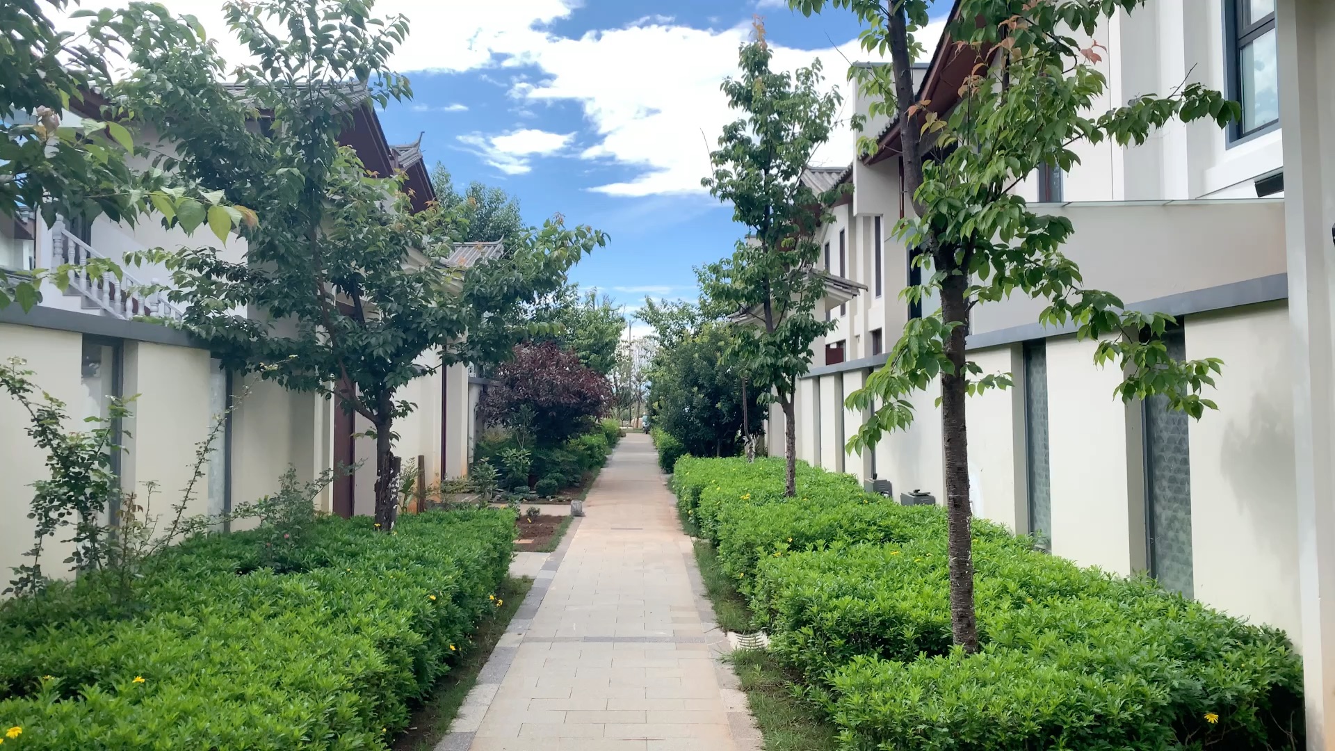 大理的小院子中区也就是苍山小院二期70年产权105平米联排庭院式别墅