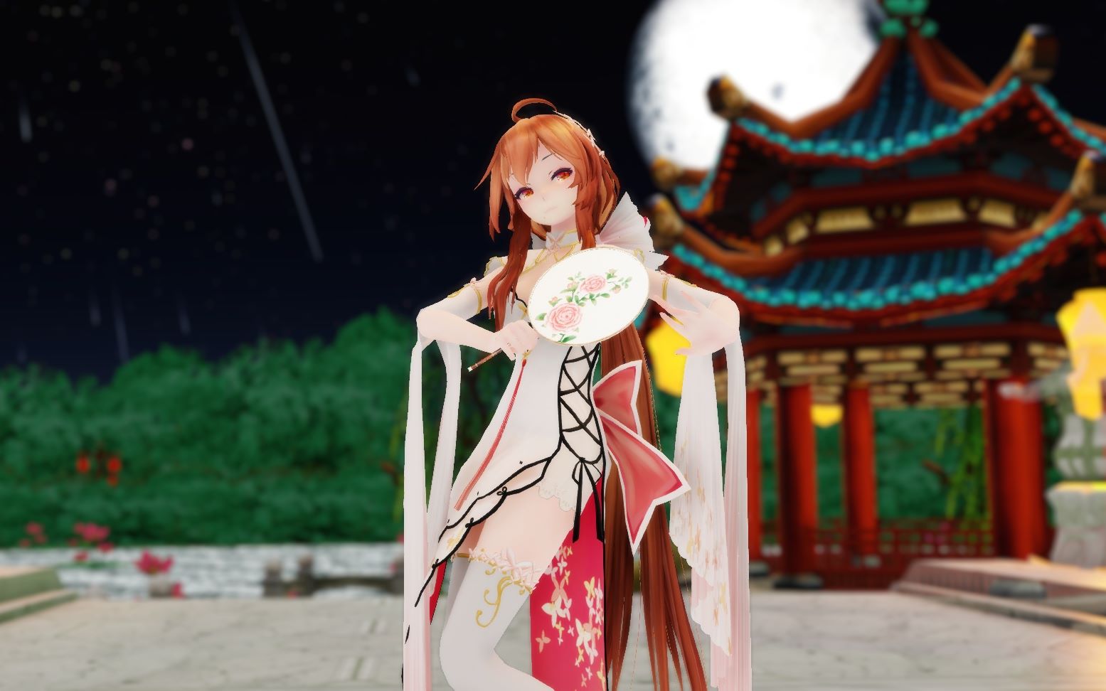 乐正绫mmd千里邀月