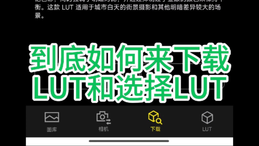 《松影学废了》——到底如何来下载LUT和选择LUT哔哩哔哩bilibili