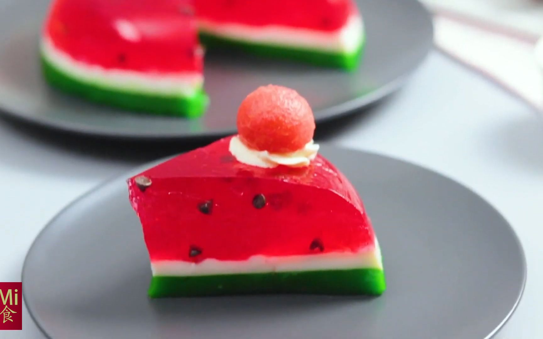 活动作品西瓜造型布丁