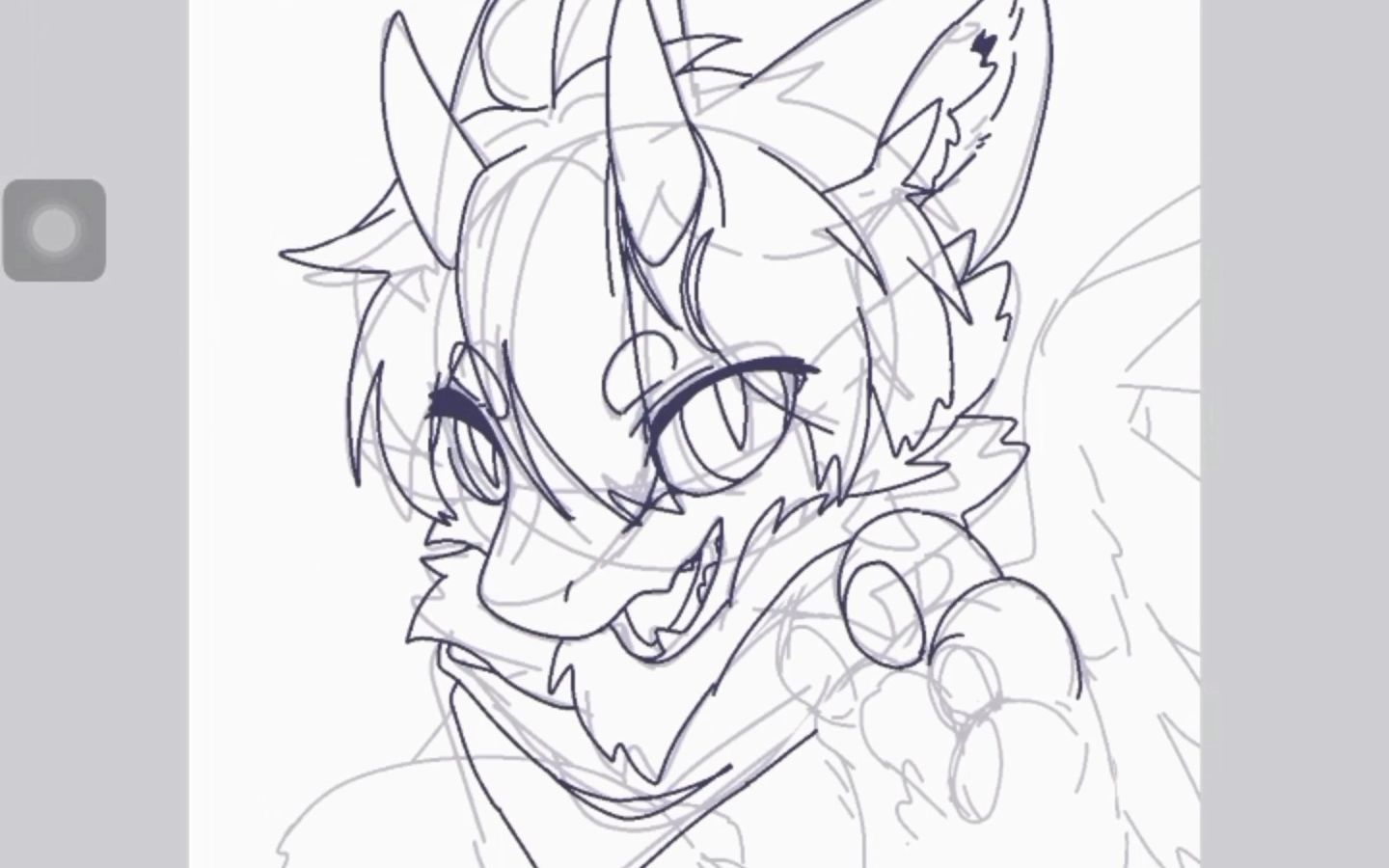 【兽圈/furry/板绘】摸两个兽头(头教程画法的实践)