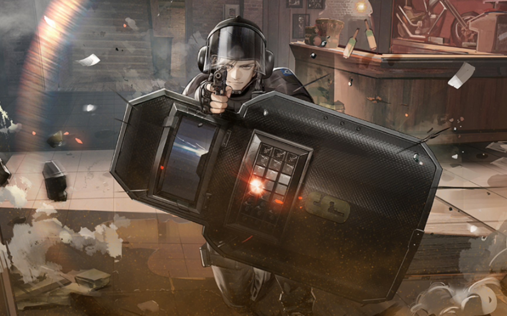 彩虹小队成员:闪击 明日方舟&彩虹六号联动干员闪击云评测 基建动作