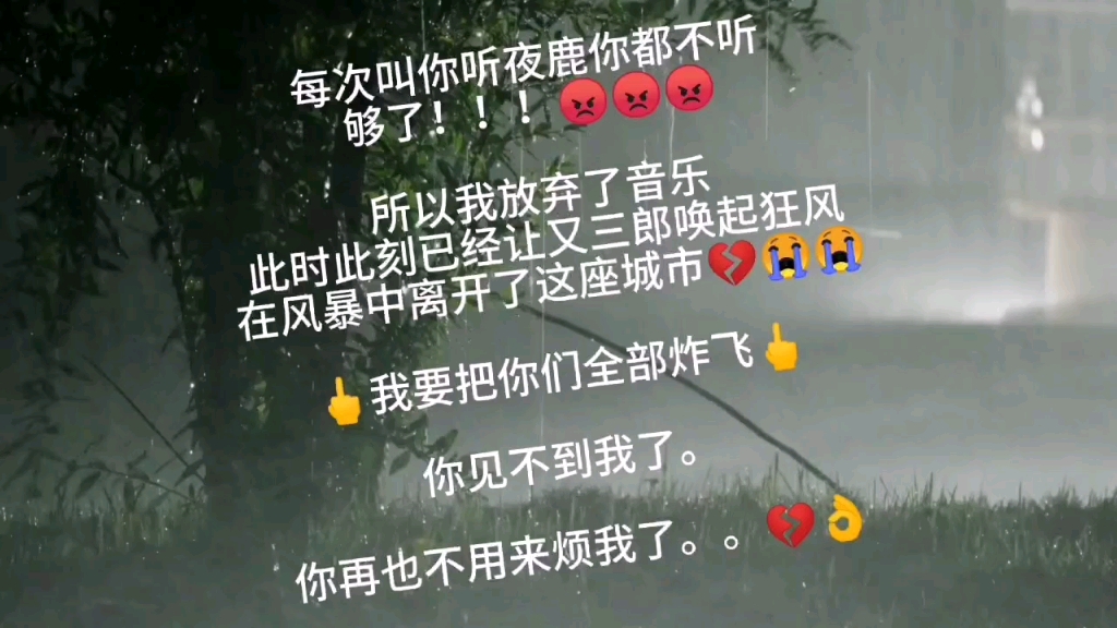 每次叫你听夜鹿你都不听,现在我已让又三郎唤起狂风哔哩哔哩bilibili