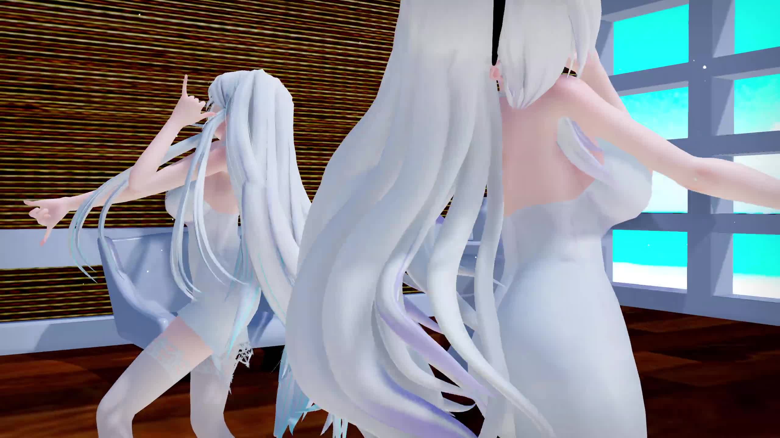 【MMD】睡衣弱音在线卖萌!哔哩哔哩bilibili