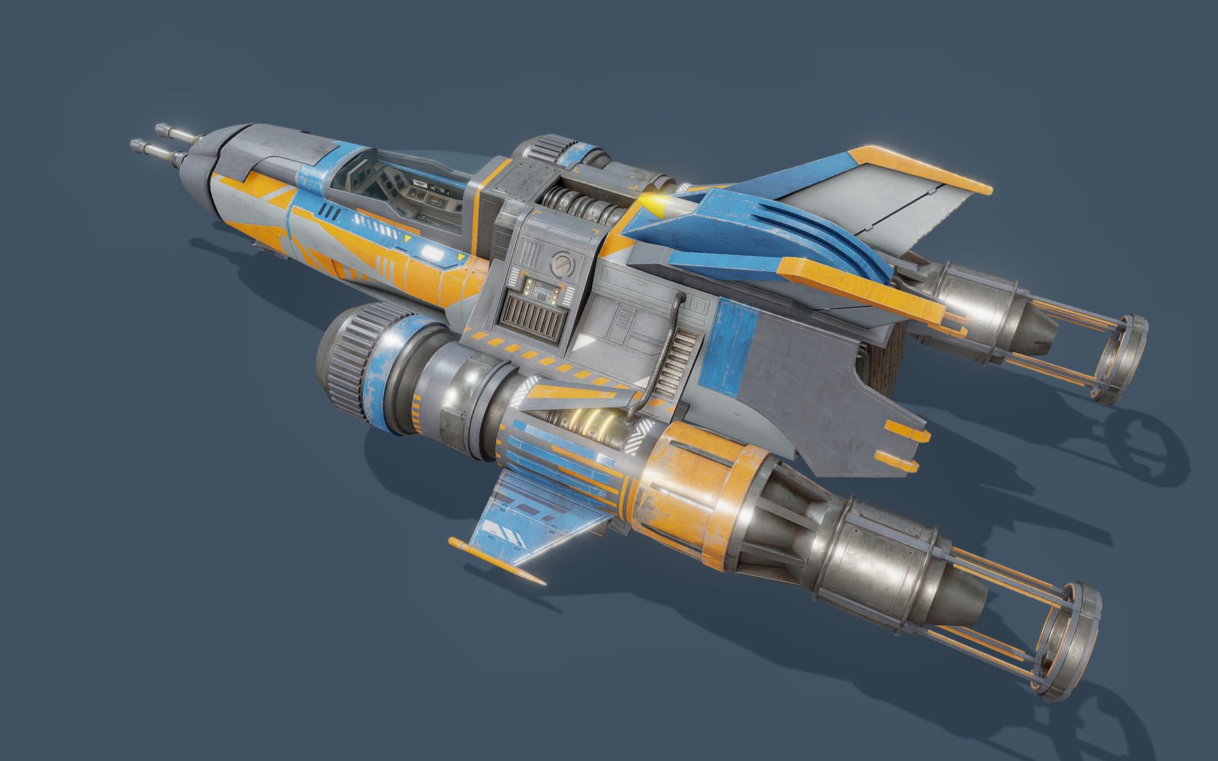 maya建模;次世代零基础制作"科幻战机"详细建模教程讲解