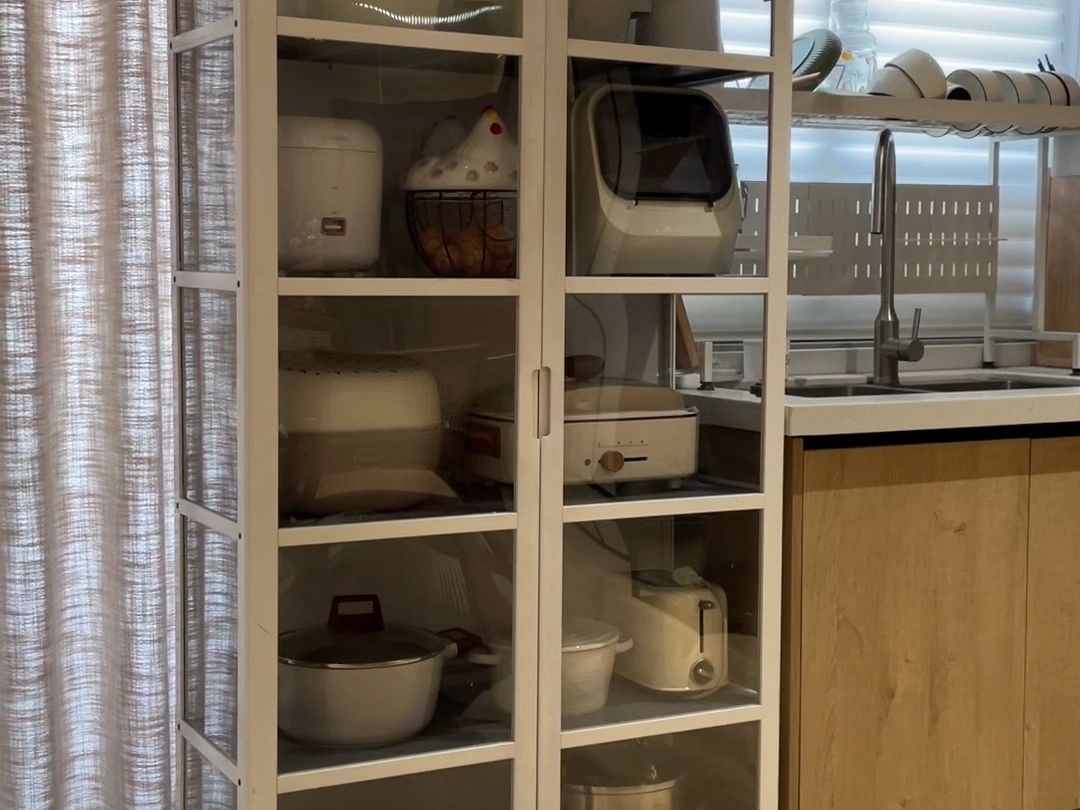 使用真香 #收纳整理 #收纳柜 #餐边柜 #厨房储物柜 #木马人