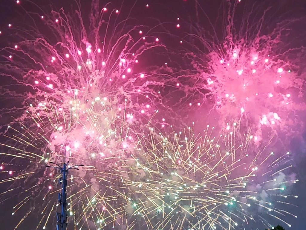 福州517闽江视听灯光秀烟花部分